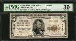 Floral Park, New York. 1929 Ty. 1 $5 Fr. 1800-1. The First NB & TC. Charter #12449. PMG Very Fine 30