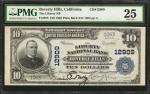 Beverly Hills, California. $10 1902 Plain Back. Fr. 635. The Liberty NB. Charter #12909. PMG Very Fi