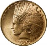 1910 Indian Eagle. MS-64 (PCGS).