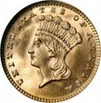 1889 Gold Dollar. MS-67 (NGC). CAC.