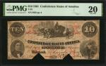 T-23. Confederate Currency. 1861 $10. PMG Very Fine 20.