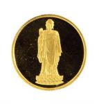 1996年上海造币厂发行灵山大佛纪念金银章各1枚
