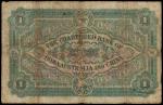 SIAM. Chartered Bank of India, Australia & China. 1 Tical, 1.9.1898. P-S111.