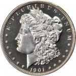 1901 Morgan Silver Dollar. Proof-66 Cameo (PCGS).