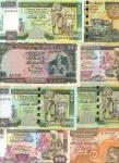x Central Bank of Ceylon/Sri Lanka, 100 rupees (2), 1968, 1992, 500 rupees (2), 1991, 1995, 1000 rup
