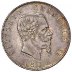 Savoy Coins. Vittorio Emanuele II (1861-1878) 5 Lire 1870 R - Nomisma 887 AG R Minimi colpetti al bo