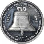 1876 U.S. Centennial Exposition. Liberty Bell-Independence Hall Dollar. White Metal. 38 mm. HK-26. R