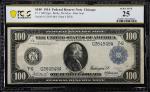 Fr. 1108. 1914 $100 Federal Reserve Note. Chicago. PCGS Banknote Very Fine 25.