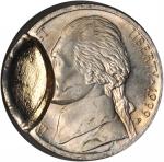 1999-P Jefferson Nickel--Broadstruck with Obverse Indent--MS-64 (ANACS). OH.