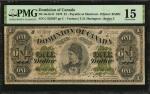 CANADA. Dominion of Canada. 1 Dollar, 1878. DC-8e-iii-O. PMG Choice Fine 15.