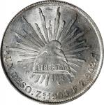 MEXICO. Peso, 1904-Zs FZ. Zacatecas Mint. PCGS MS-62.