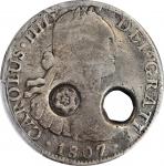 COSTA RICA. Costa Rica - Mexico. "Carrillo" 8 Reales, ND (1841). San Jose Mint. PCGS FINE-12 Gold Sh