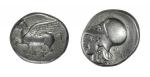 丝绸之路古希腊阿西娜飞马科林斯1标准重银币