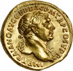 TRAJAN, A.D. 98-117. AV Aureus (7.37 gms), Rome Mint, ca. A.D. 104/5-107. NGC AU, Strike: 5/5 Surfac