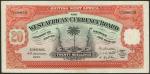 British West Africa Currency Board, 20 shillings, Lagos, 4 January 1937, serial number H/1 000639, r
