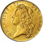 GREAT BRITAIN. 2 Guineas, 1738. George II (1727-60). PCGS AU-55.