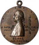 1889 Inaugural Centennial Badge by Saint-Gaudens. Bronze. 35 mm. Musante GW-1136, Douglas-54. MS-62 