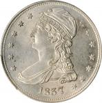 1837 Capped Bust Half Dollar. Reeded Edge. 50 CENTS. GR-24. Rarity-2. MS-64 (PCGS).