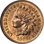 1868 Indian Cent. MS-65 RB (NGC).