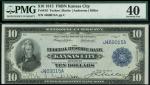 x United States of America, Federal Reserve Bank, $10, Kansas City, 1915, serial number J469015A, bl