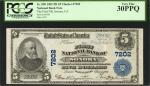 Sonora, California. $5 1902 Plain Back. Fr. 598. The First NB. Charter #7202. PCGS Very Fine 30 PPQ.