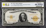 Fr. 1173. 1922 $10 Gold Certificate. PCGS Banknote Choice Uncirculated 64 PPQ.