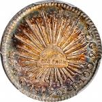 MEXICO. 1/2 Real, 1867-Go YF. Guanajuato Mint. PCGS MS-66 Gold Shield.