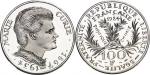 FRANCEVe République (1958 à nos jours). Piéfort de 100 francs Marie Curie, Flan bruni (PROOF) 1984, 