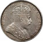 1903-B年海峡殖民地一圆银币。孟买铸币厂。STRAITS SETTLEMENTS. Dollar, 1903-B. Bombay Mint. Edward VII. PCGS EF-45.