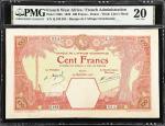 FRENCH WEST AFRICA. Banque de lAfrique Occidentale. 100 Francs, 1926. P-11Bb. PMG Very Fine 20.