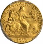 1915-S Panama-Pacific Exposition Quarter Eagle. MS-66+ (PCGS). CAC.