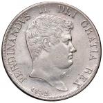 Italian coins;NAPOLI Ferdinando II (1830-1859) Piastra 1832 - Magliocca 537 AG (g 27.54) Colpi al bo