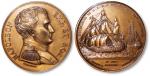 英国1974年拿破仑一世像铜章一枚；纪念皇家海军“Bellerophon”号战舰