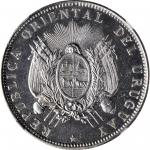 URUGUAY. 50 Centesimos, 1894. Buenos Aires Mint. NGC MS-65.