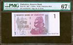 ZIMBABWE. Reserve Bank of Zimbabwe. 1 Dollar to 100 Trillion Dollars, 2007-08. P-65, 90, & 91. PMG S