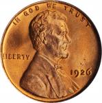 1926 Lincoln Cent. MS-65 RD (PCGS). CAC. OGH.