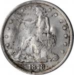 1878-S Trade Dollar--Chopmark--Fine Details--Cleaning (PCGS).