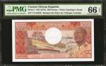 CENTRAL AFRICAN REPUBLIC. Banque des Etats de LAfrique Centrale. 500 Francs, ND (1974). P-1. PMG Gem
