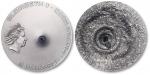 2016年库克群岛英女皇伊丽莎白Ⅱ世像镶嵌陨石银2DOLLARS纪念币一枚，发行量2500枚，NGC MS70