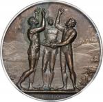 SWITZERLAND. Federal Officers Festival in Langenthal Bronze Medal, 1822. PCGS SPECIMEN-63 Brown.