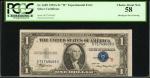 Fr. 1609. 1935A $1 Silver Certificates. "R" Experimental. PCGS Choice About New 58. Misaligned Face 