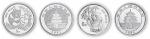 1994年和1995年熊猫纪念铂币1/20盎司各一枚 完未流通