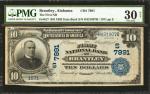 Brantley, Alabama. $10 1902 Date Back. Fr. 617. The First NB. Charter #7991. PMG Very Fine 30 Net. F