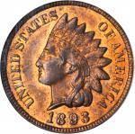 1893 Indian Cent. MS-65 RB (NGC).