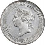 1868年香港壹圆银币。香港造币厂。(t) HONG KONG. Dollar, 1868. Hong Kong Mint. Victoria. PCGS AU-58.