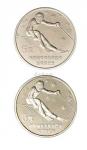 1988年第十五届冬季奥林匹克运动会纪念银币27克错版 完未流通