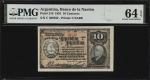 ARGENTINA. Republica Argentina - Caja de Conversion. 10 Centavos, 1891. P-210. PMG Choice Uncirculat