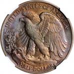 1920-D Walking Liberty Half Dollar. AU-58 (NGC).