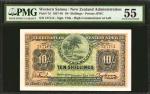 WESTERN SAMOA. Territory of Western Samoa. 10 Shillings, 1959. P-7d. PMG About Uncirculated 55.