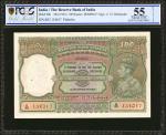 INDIA. Reserve Bank of India. 100 Rupees, 1943. P-20b. PCGS GSG About Uncirculated 55 Details. Pinho